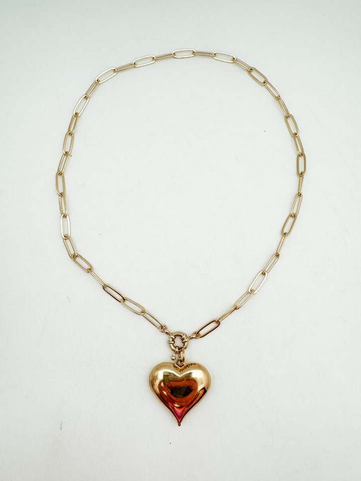 Puff Heart Necklace