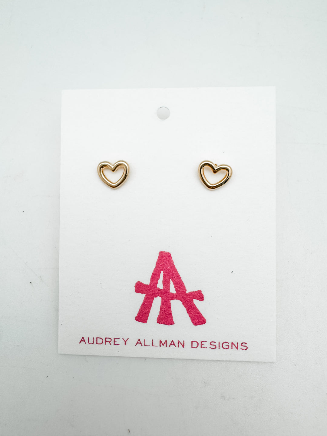 Open Heart Stud Earring