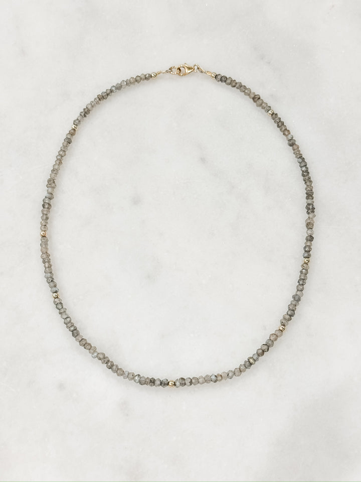 Labradorite Skinny Layer Necklace