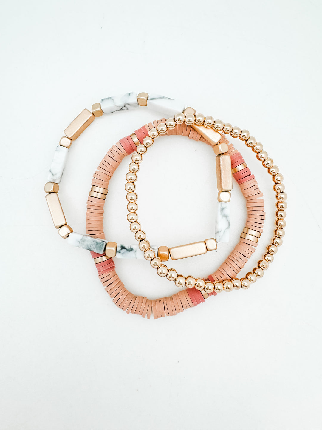 Blush Bracelet Stack