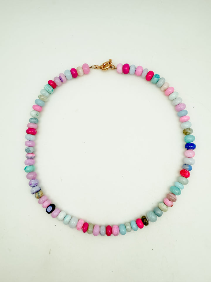 Mixed Pink Palm Beach Candy Necklace