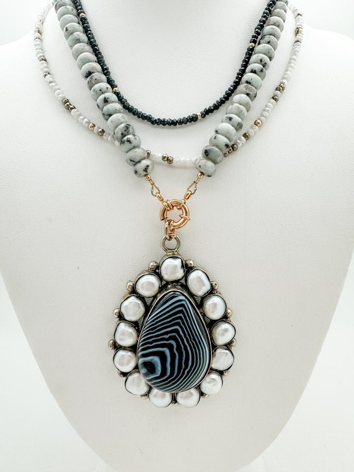 Spotted Jasper Candy Necklace