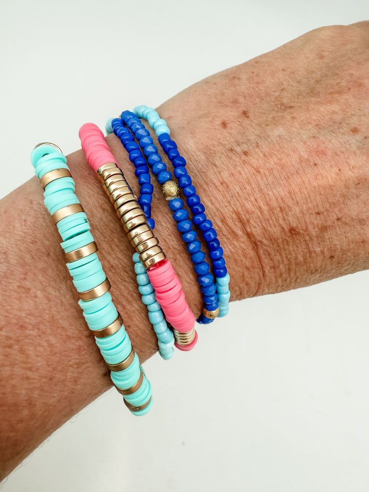 Teal and Pink Bracelet