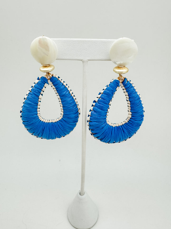 Raffia Teardrop Earring