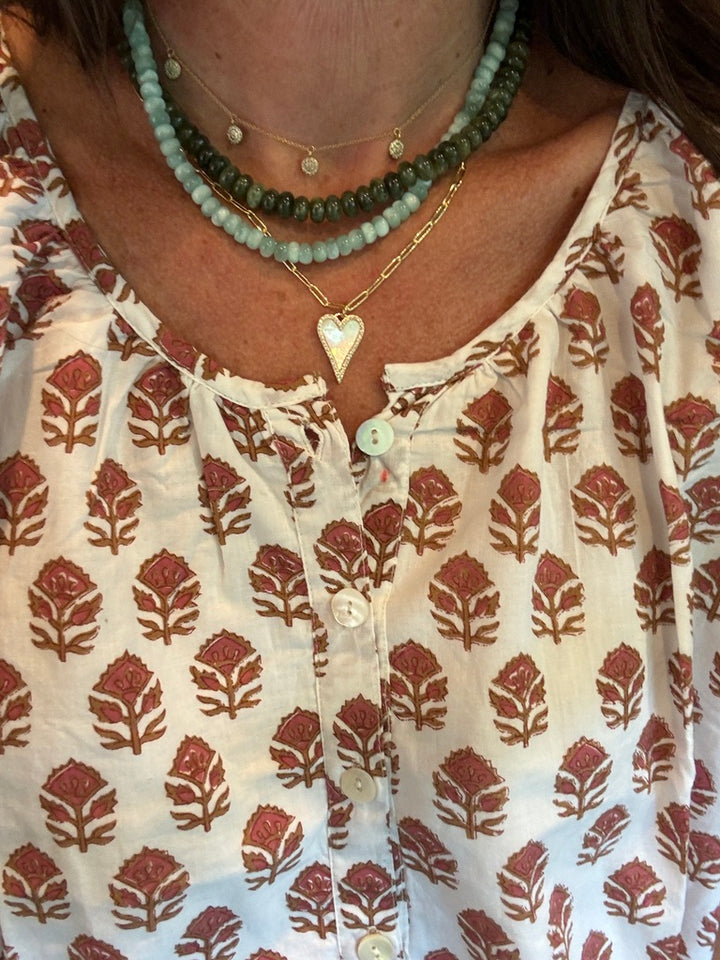 Moss Green Jade Candy Necklace
