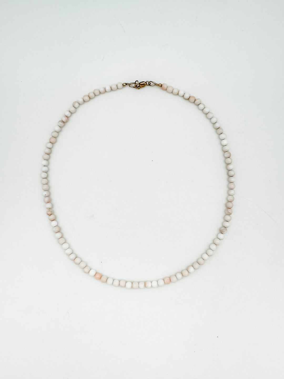 Pink and White Shell Necklace