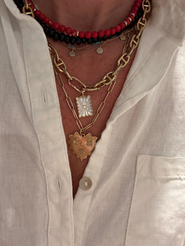 Tate Red Coral Necklace