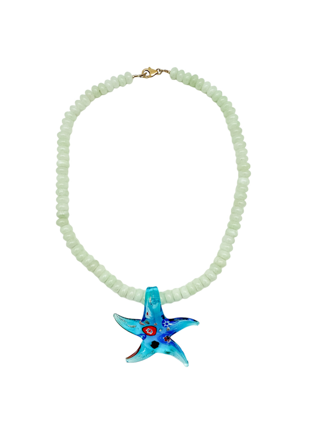Turquoise Dots Starfish Necklace