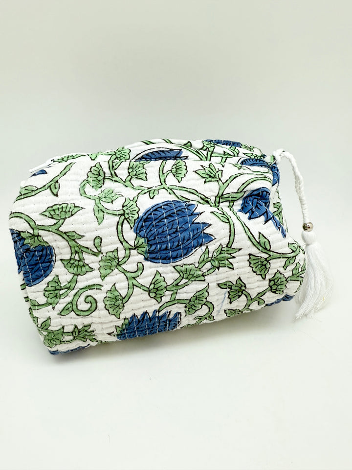 Small Quilted Block Print Bag