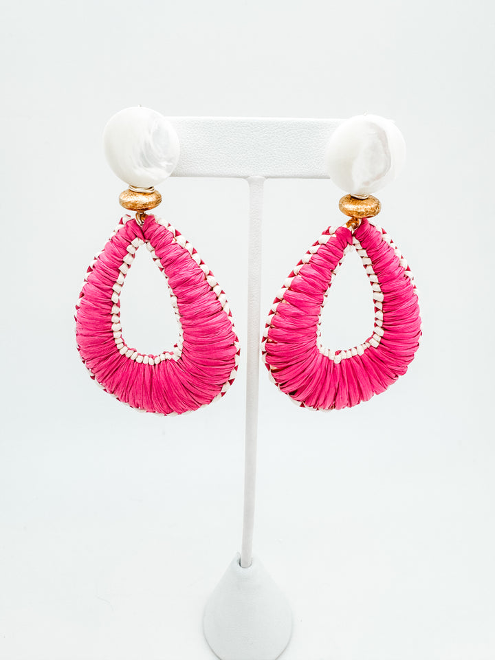Raffia Teardrop Earring
