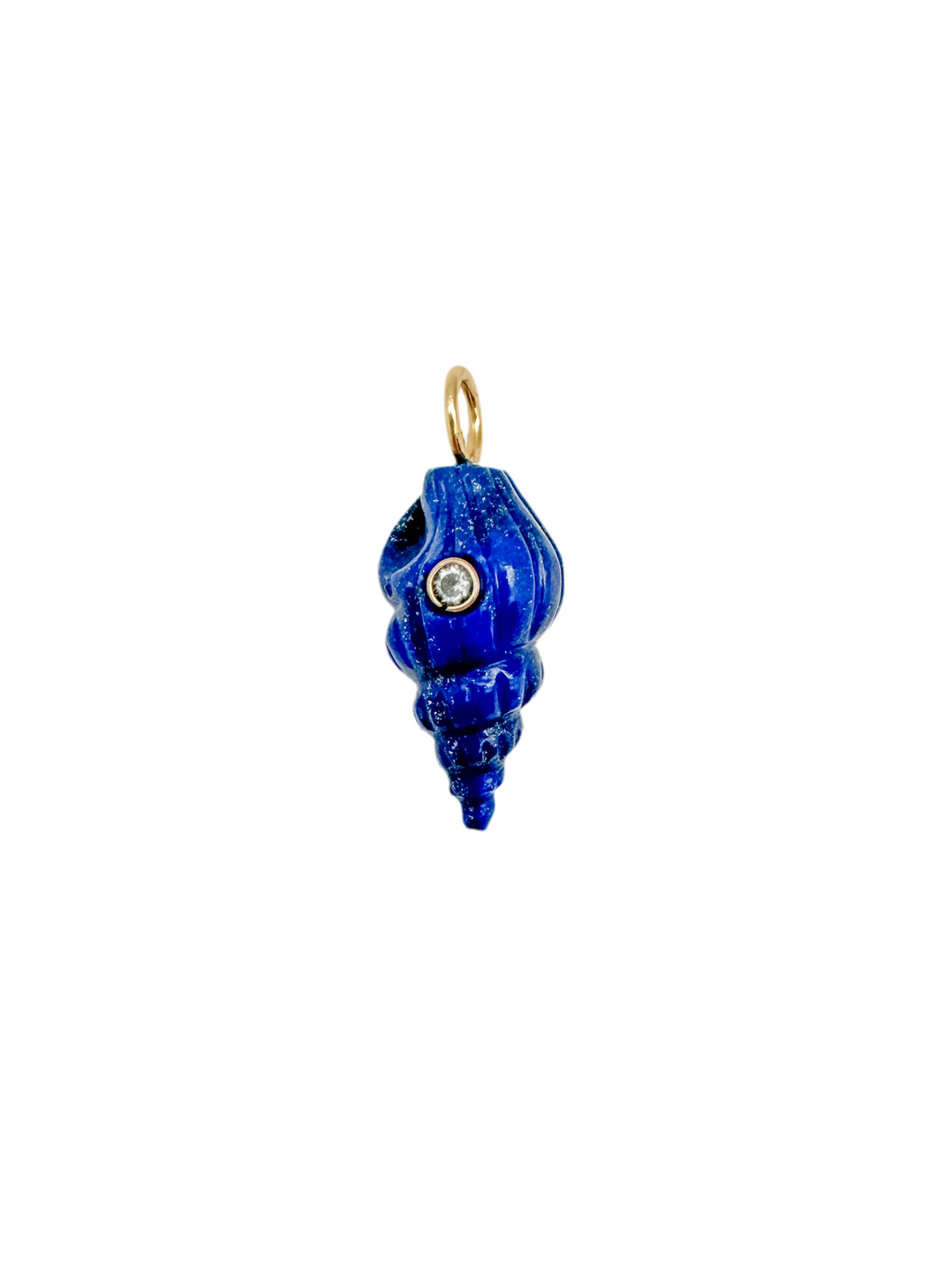Lapis Shell Charm