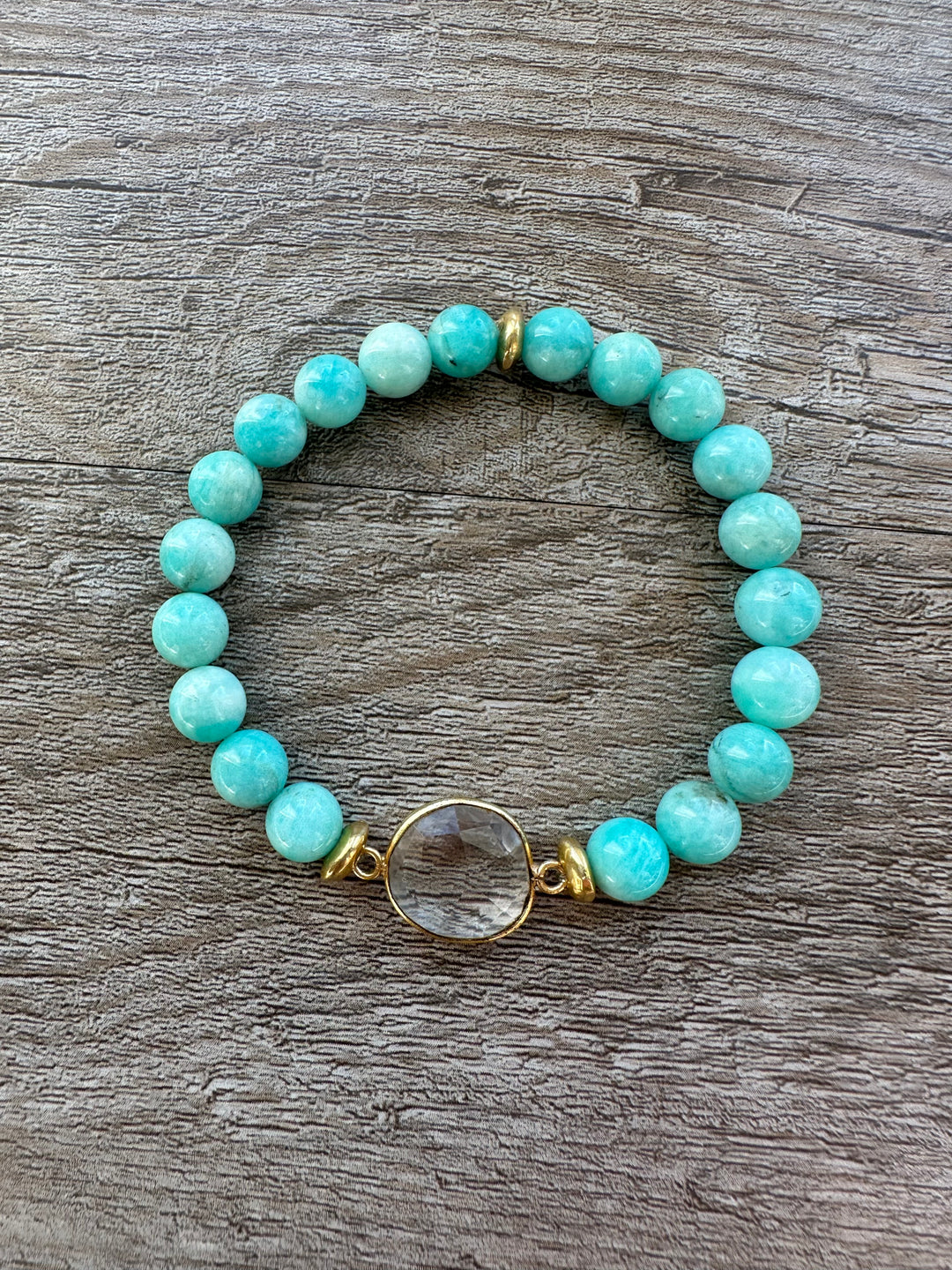 Jade and Quartz Bracelet