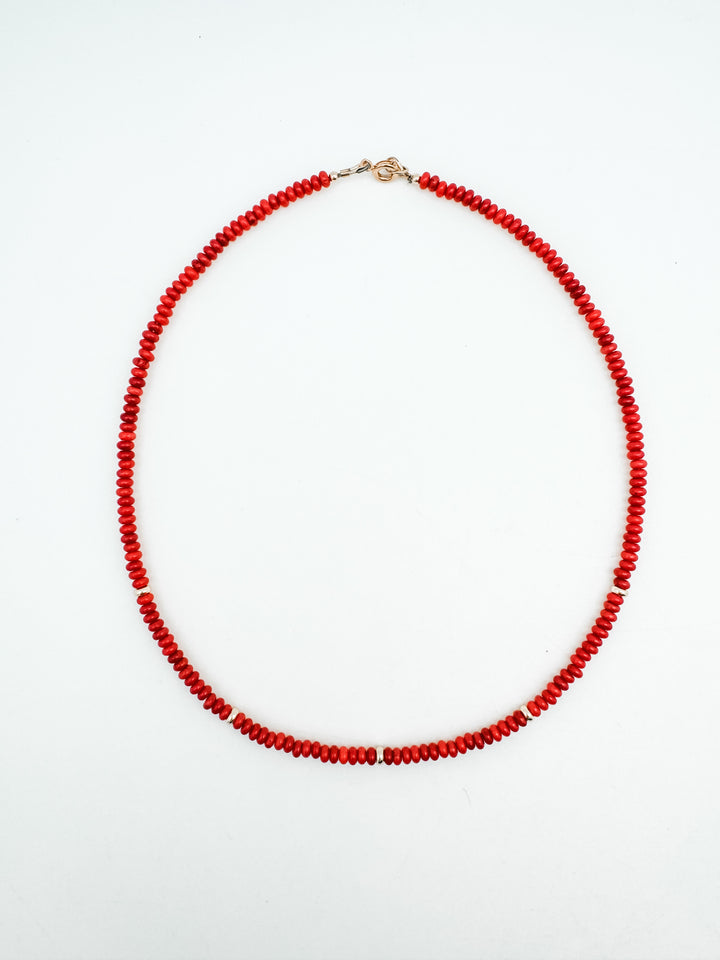 Red Coral Layer Necklace