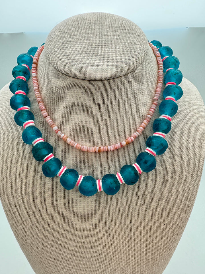 Teal Blue Poolside Necklace