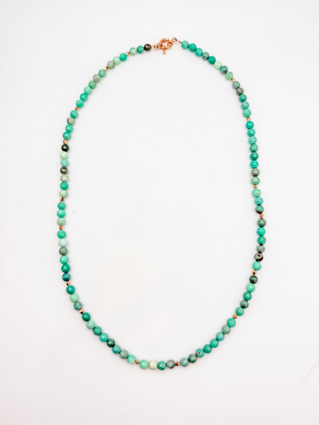 Green Agate long Necklacec