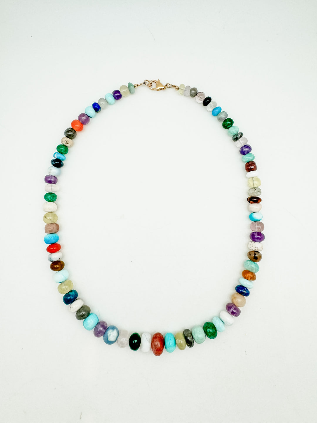 Rainbow Gemstone Candy Necklace