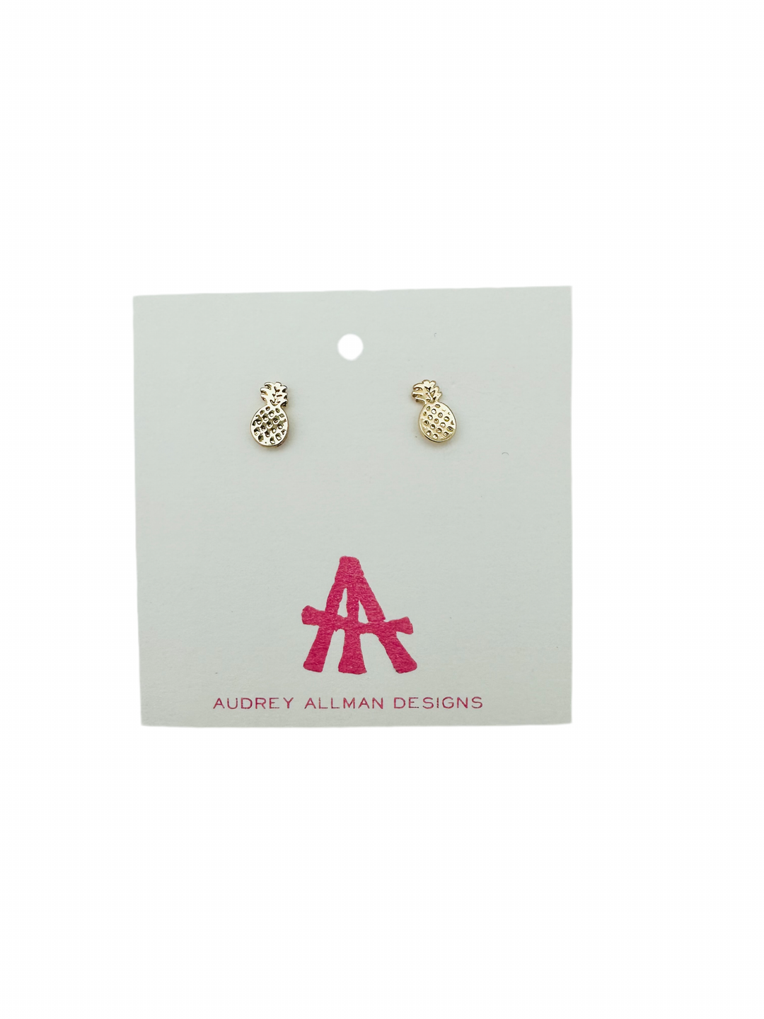 Gold Pineapple Studs