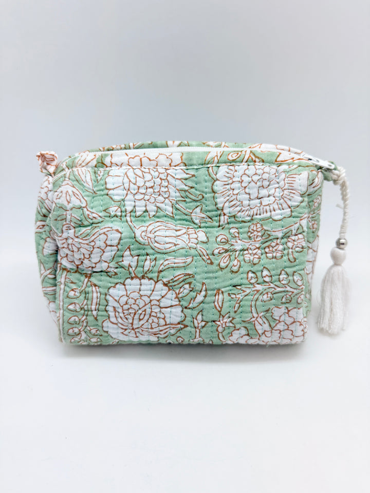 Small Quilted Block Print Bag