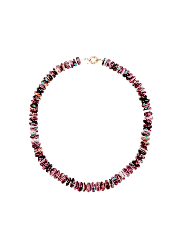 Spiny Oyster Shell with Turquoise Necklace