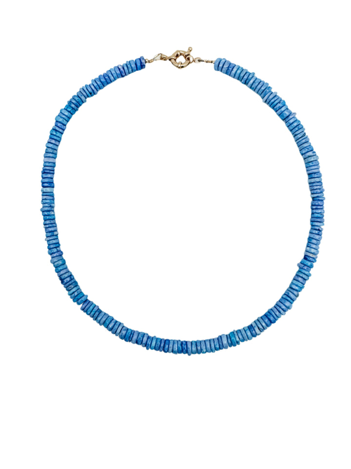 Blue West Palm Heishi Necklace