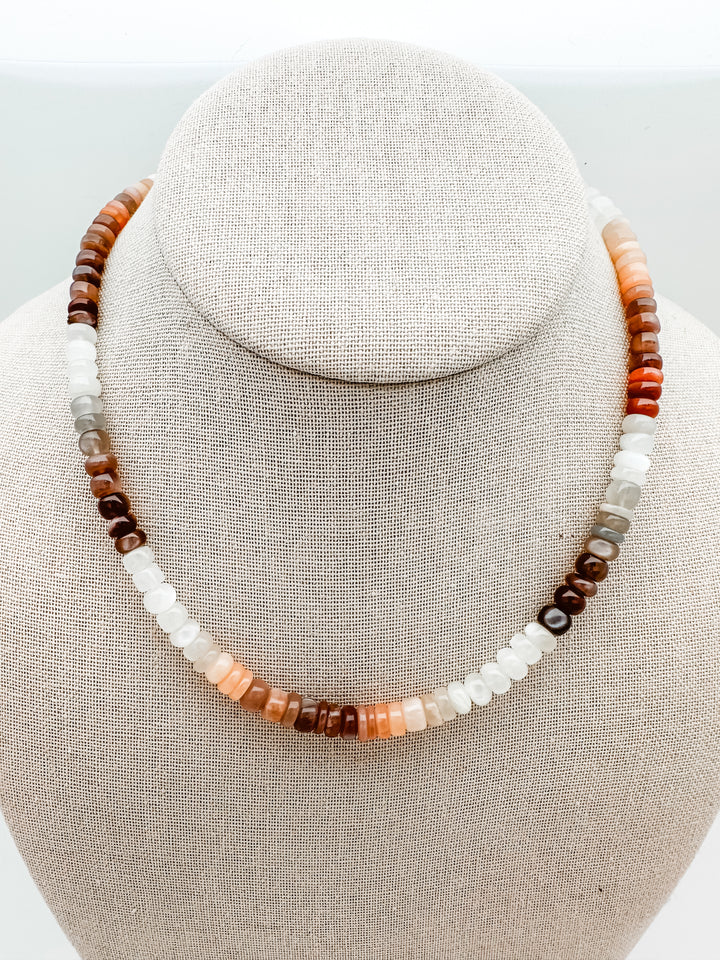 Ombré Moonstone Gemstone Necklace