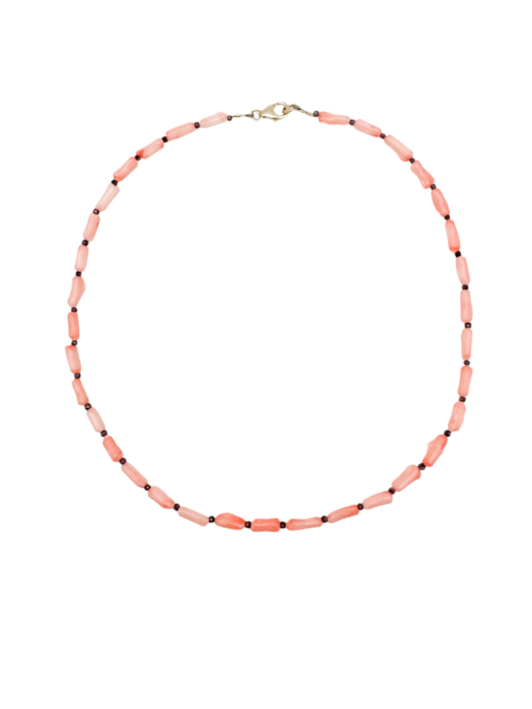 Coral and Garnet Necklace
