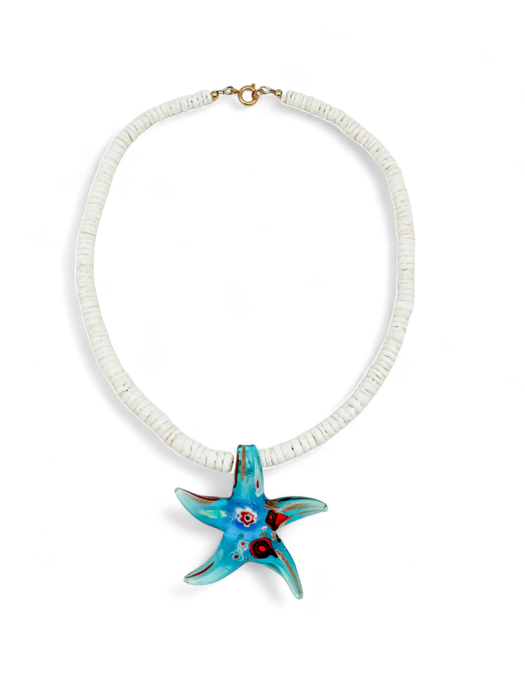 Turquoise Dots Starfish Necklace