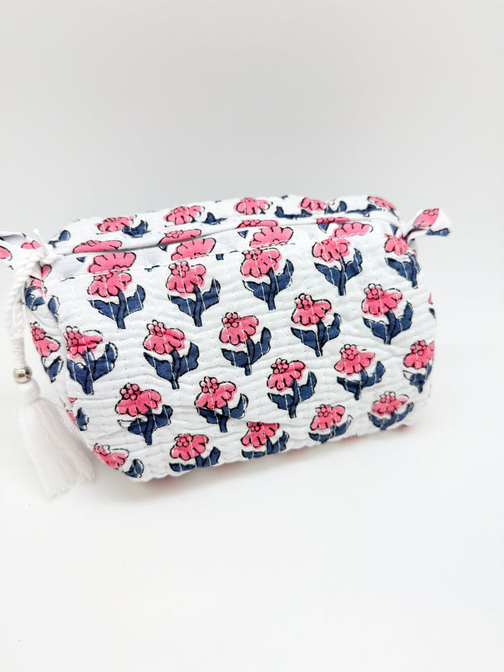 Small Quilted Block Print Bag