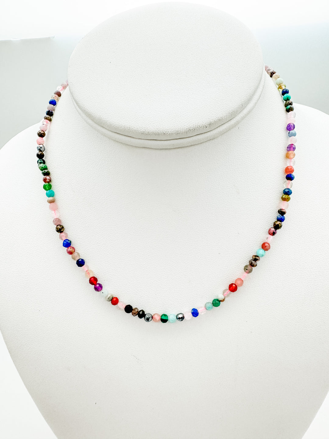 Multi Gemstone Layer Necklace