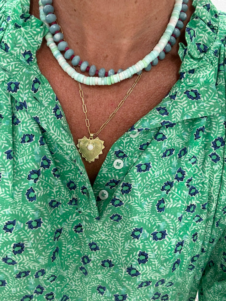 Teal Amazonite Necklace