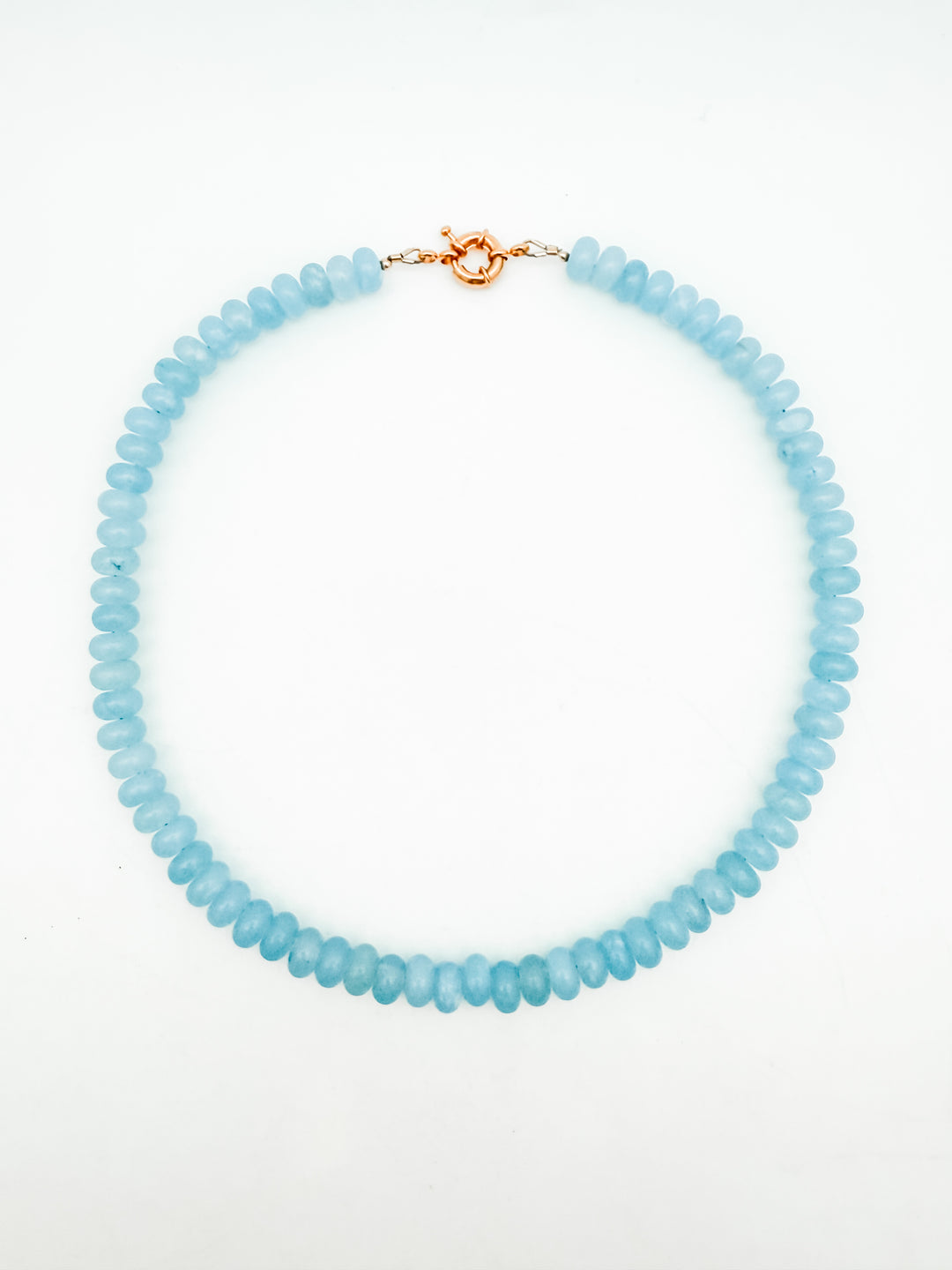 Light Blue Angelite Candy Necklace