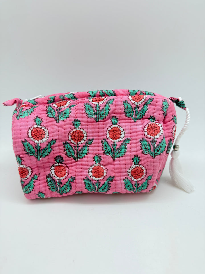 Small Quilted Block Print Bag