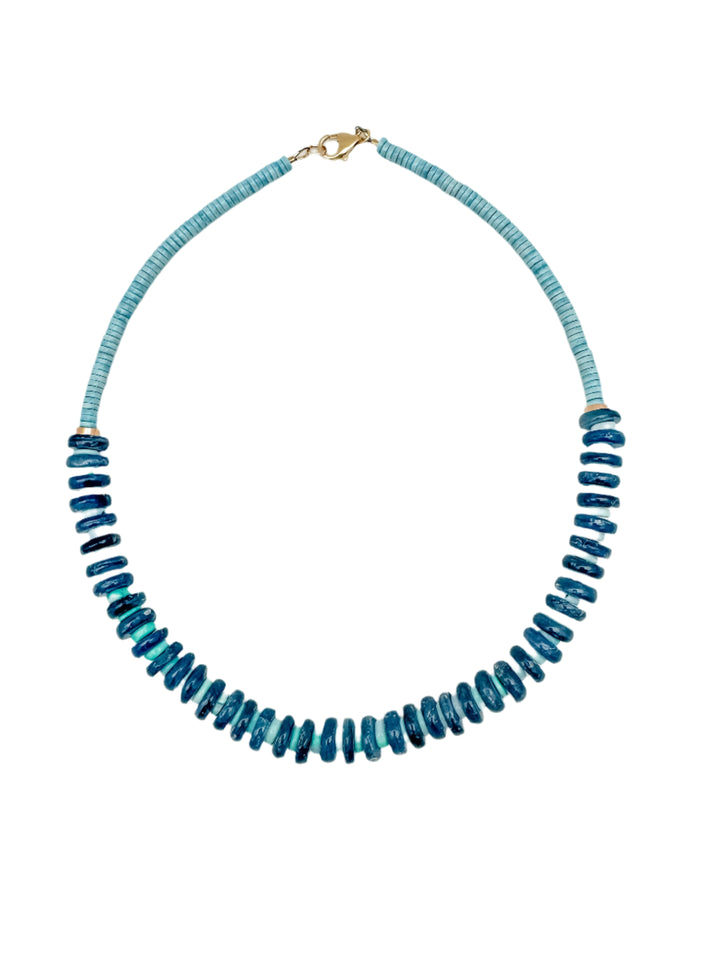 Kyanite and Blue Jasper Necklace