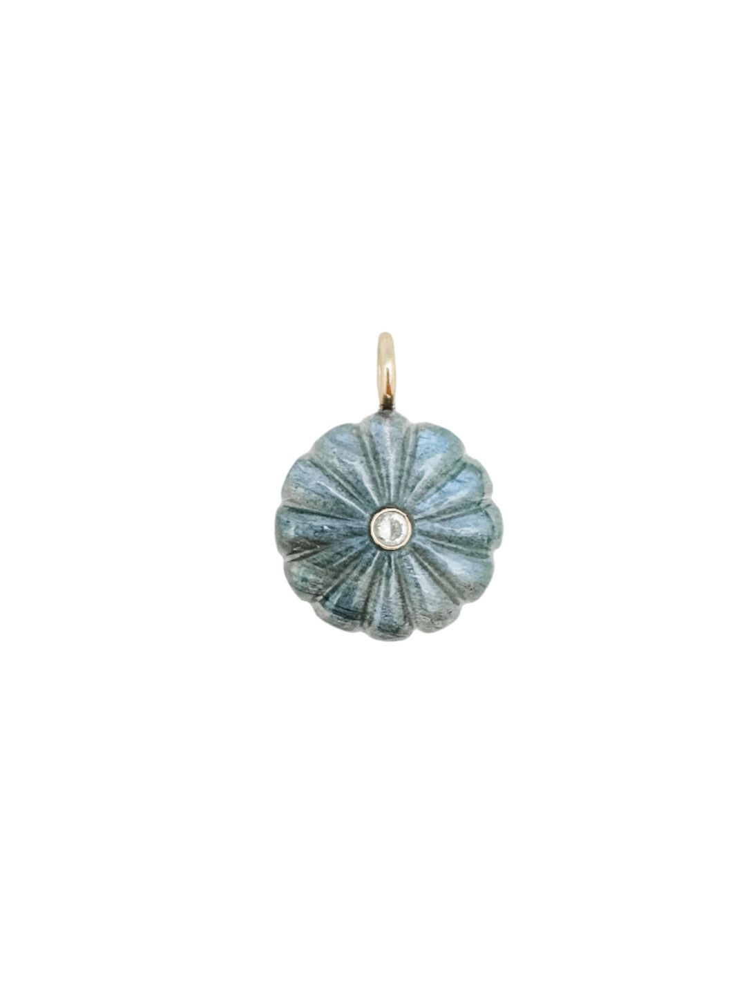 Labradorite Flower Charm