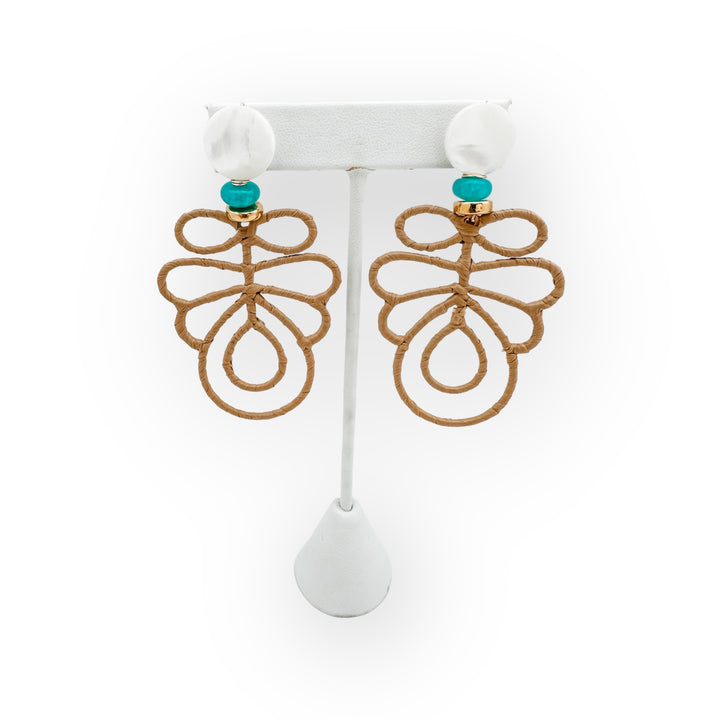 Tybee Raffia Statement Colorful Earring