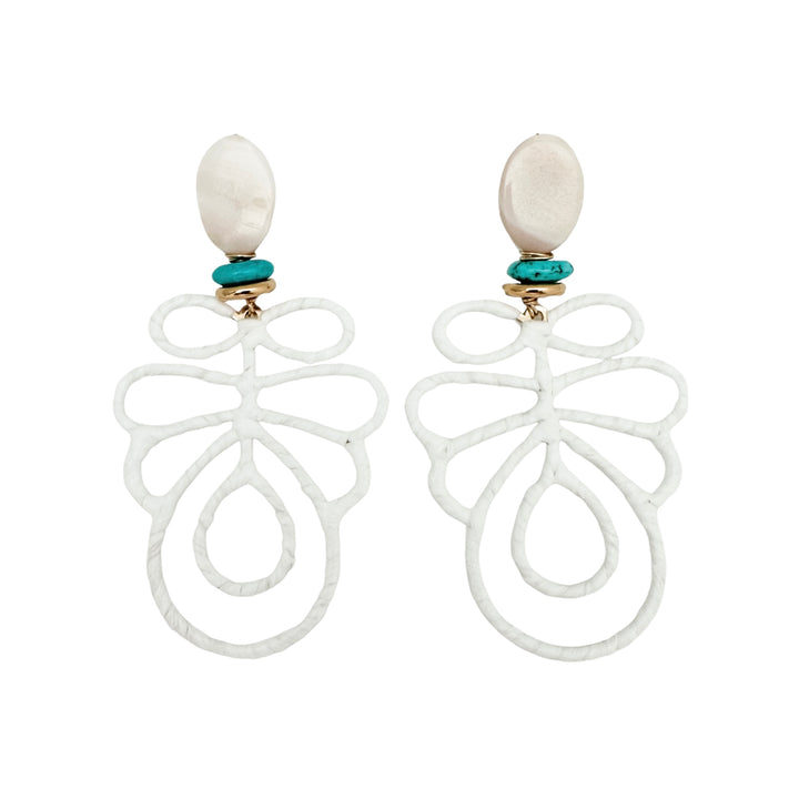 Tybee Raffia Statement Colorful Earring