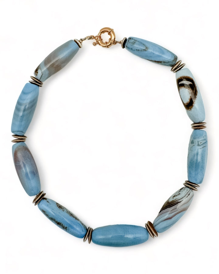 Purple opal statement, necklace