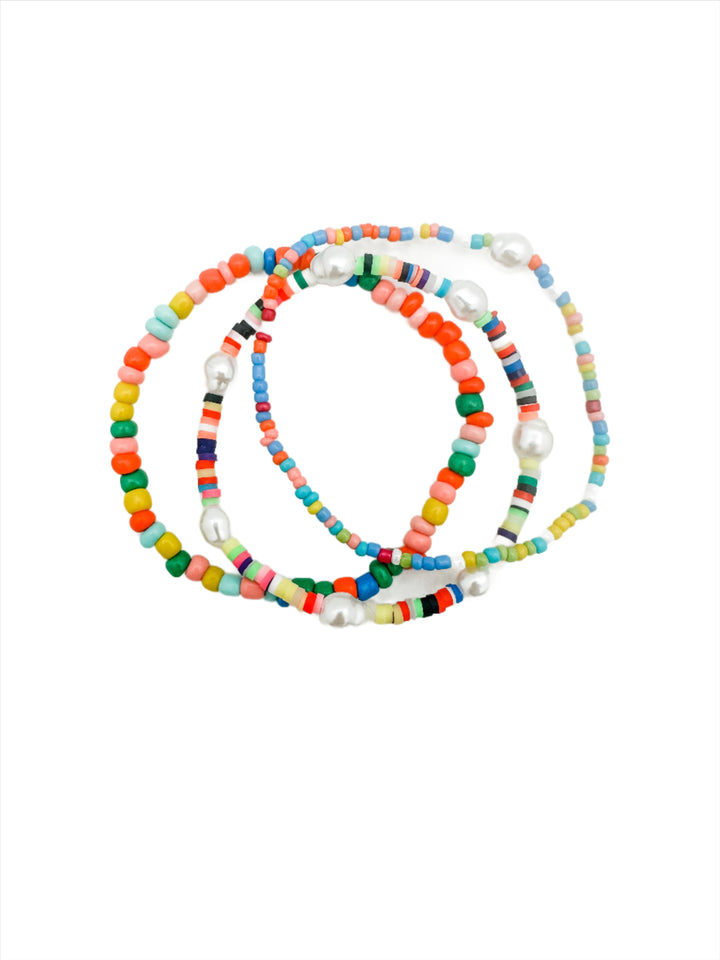 Bright Color Beaded Bracelets