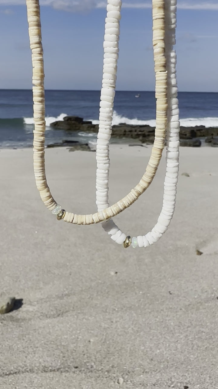 Shell and Opal Necklace