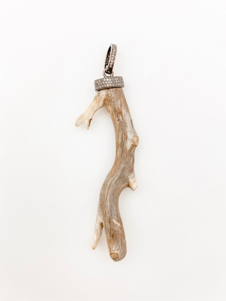 Fossilized Wood Branch Pendant