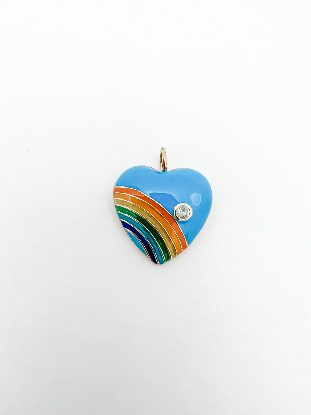 Rainbow Heart Pendant