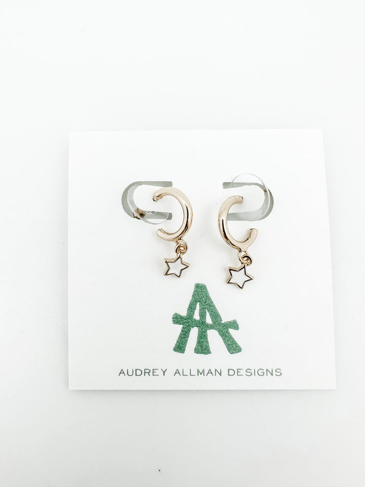 Star Huggie Earrings