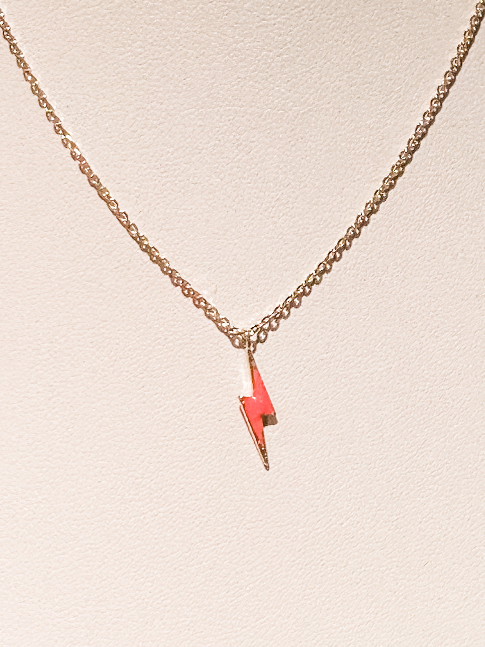 Lightning Bolt Charm Necklace