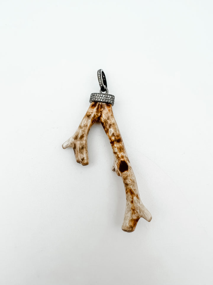 Fossilized Wood Branch Pendant