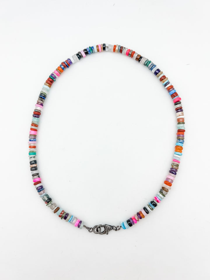 Friday Necklace with Pave Clasp