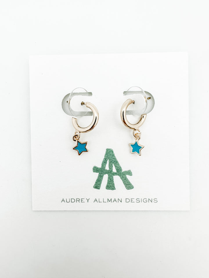 Star Huggie Earrings