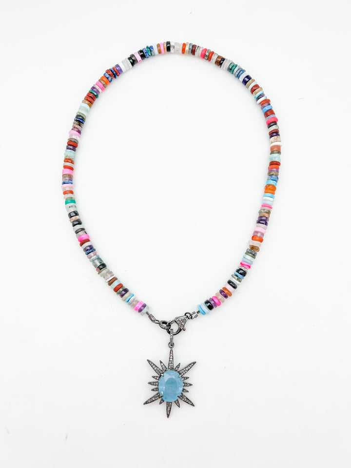 Friday Necklace with Pave Clasp