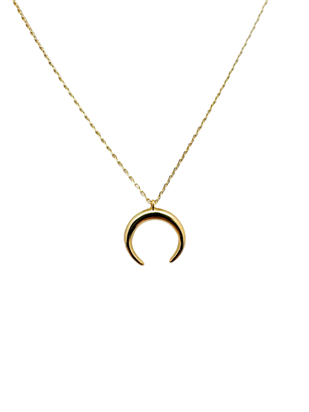 Crescent Moon Charm Necklace