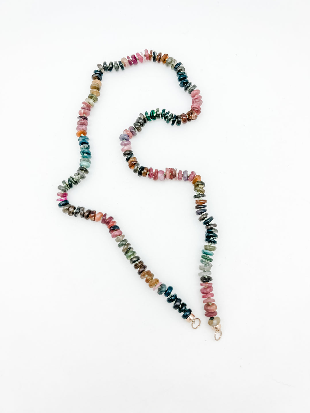 Tourmaline Heshi Gemstone Hand Knotted Necklace