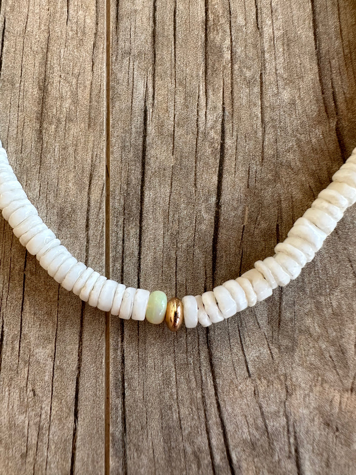 Shell and Opal Necklace